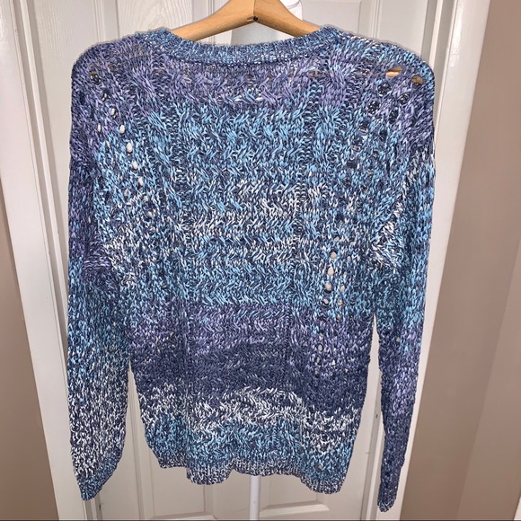 Coldwater Creek Cotton Open Knit Sweater - Picture 3 of 7